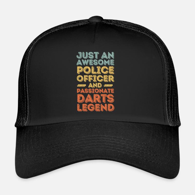 Polizist Darts retro Trucker Cap