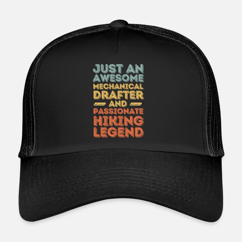 Technischer-Zeichner Wandern retro Trucker Cap