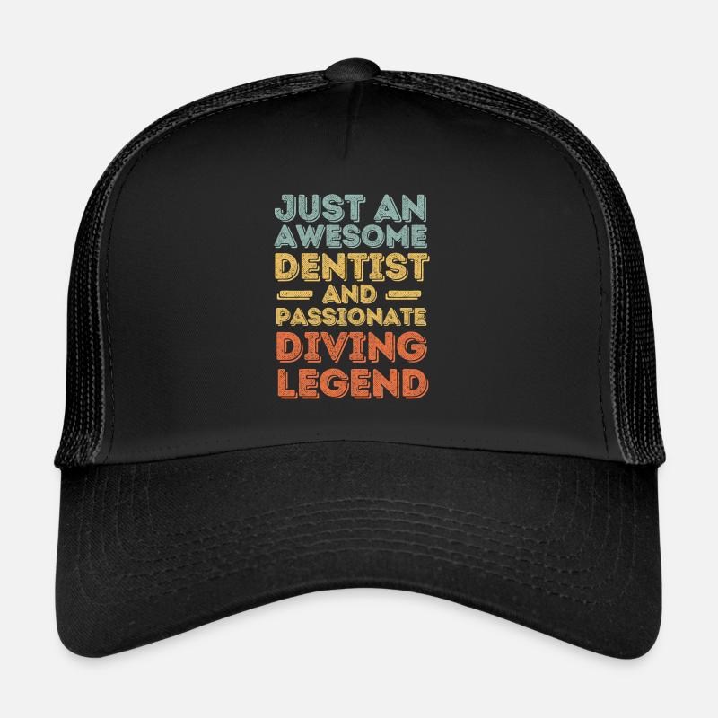 Dentiste plongée rétro Casquette trucker 