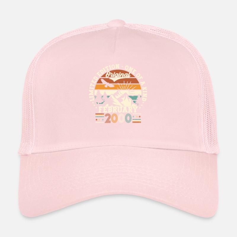 Year 2000 February 23rd birthday gift man Trucker Cap