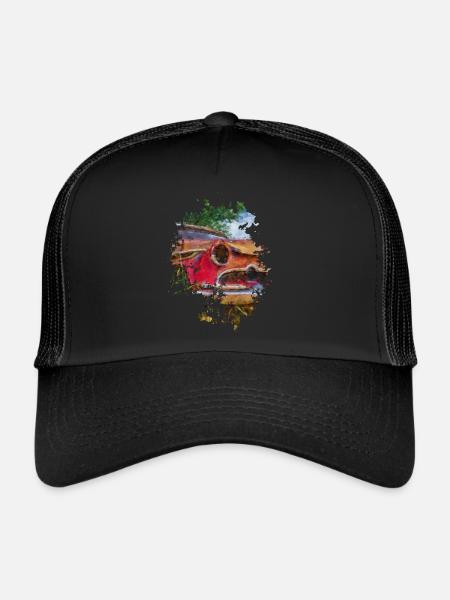 Oldtimer - Trucker Cap - Schwarz/Schwarz