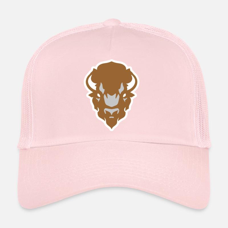Bison buffle indien colorié Casquette trucker 