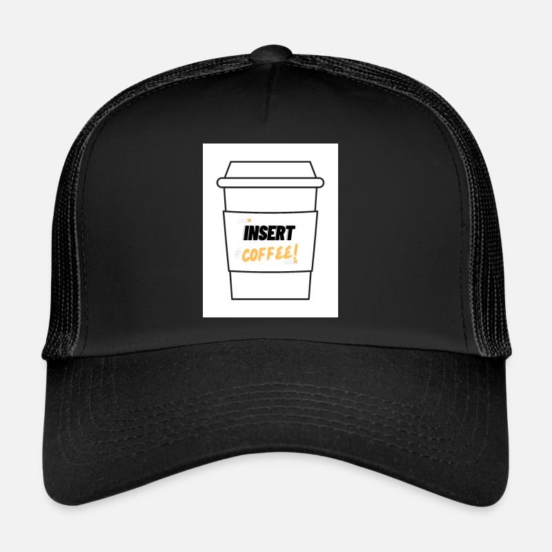 Insert Coffee Label LSHYBW - Trucker Cap - black/black