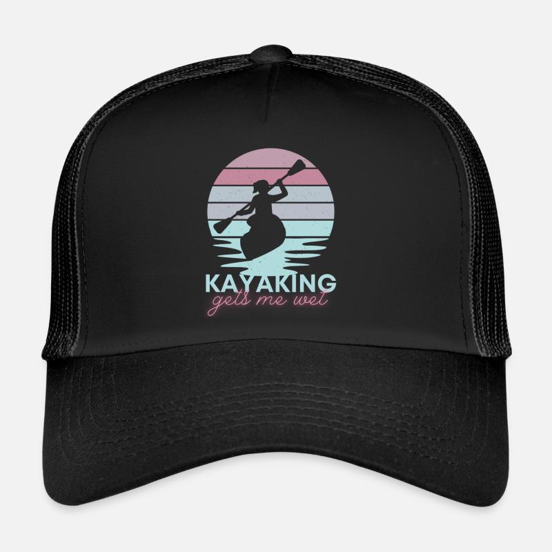 Kayaking gets me wet - Trucker Cap - black/black
