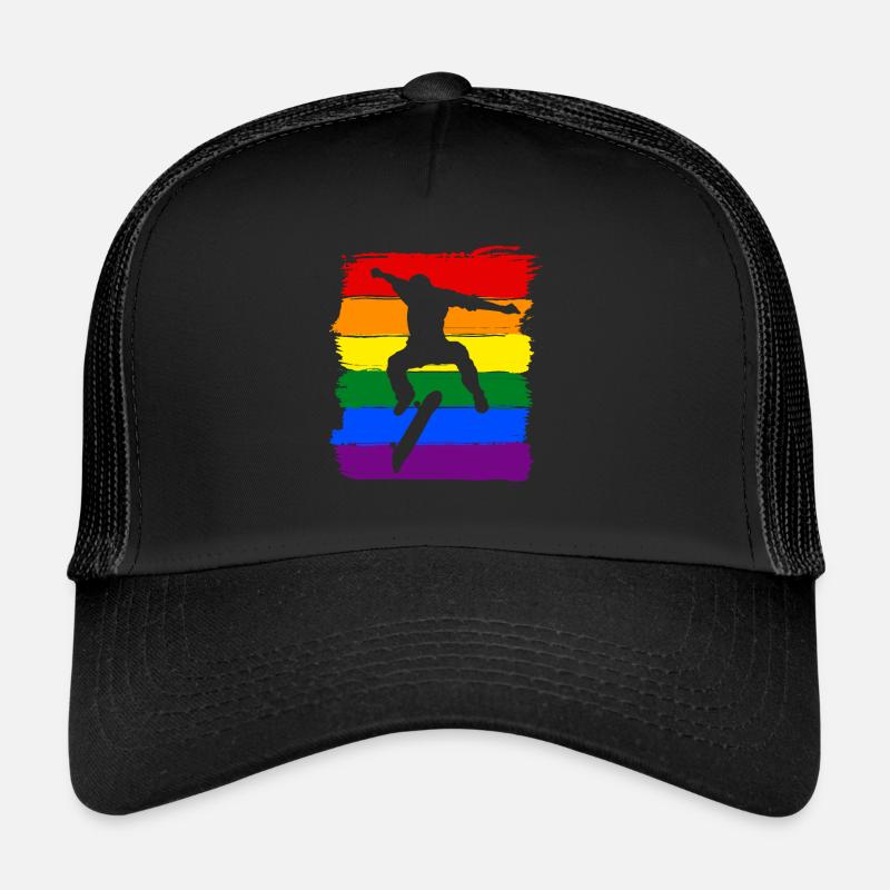 Skateboard LGBT Pride Casquette trucker 