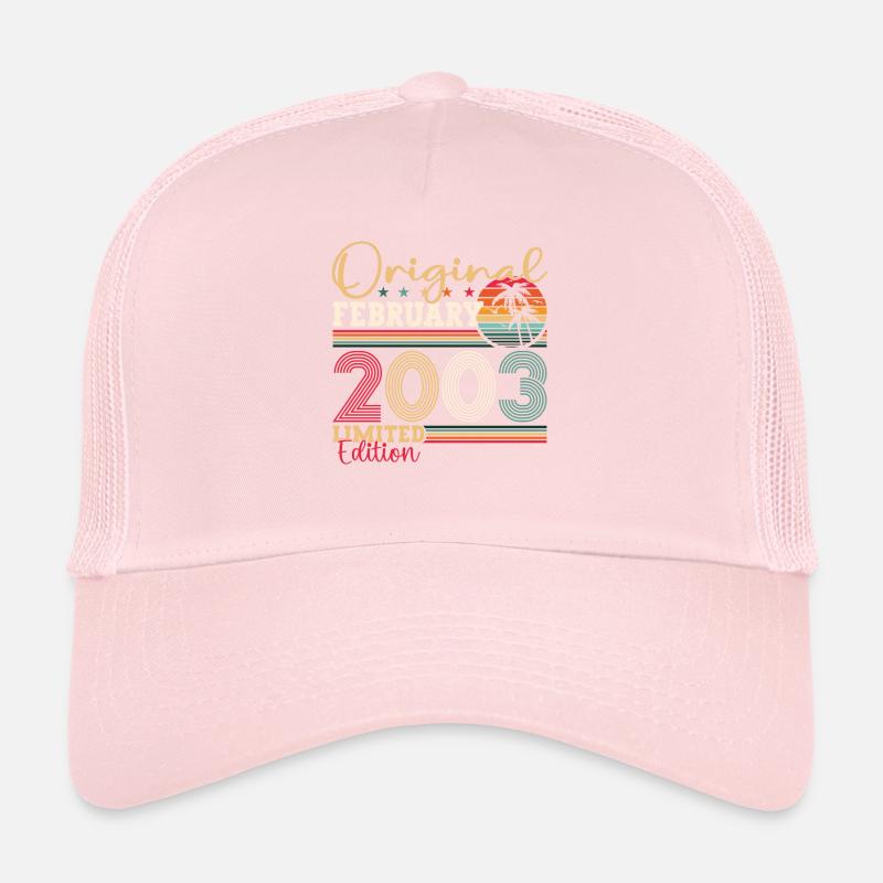 Cadeau d’anniversaire original de février 2003 Casquette trucker 