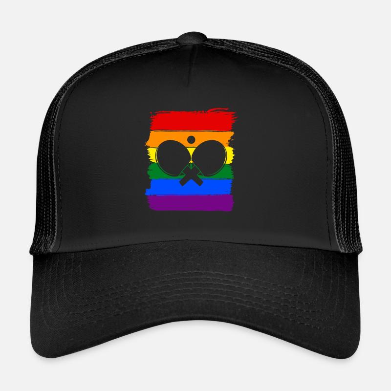 Table-tennis LGBT Pride Trucker Cap