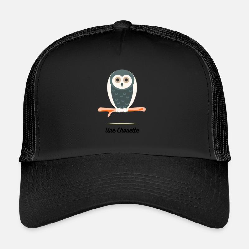 Une Chouette - Casquette trucker  - noir/noir