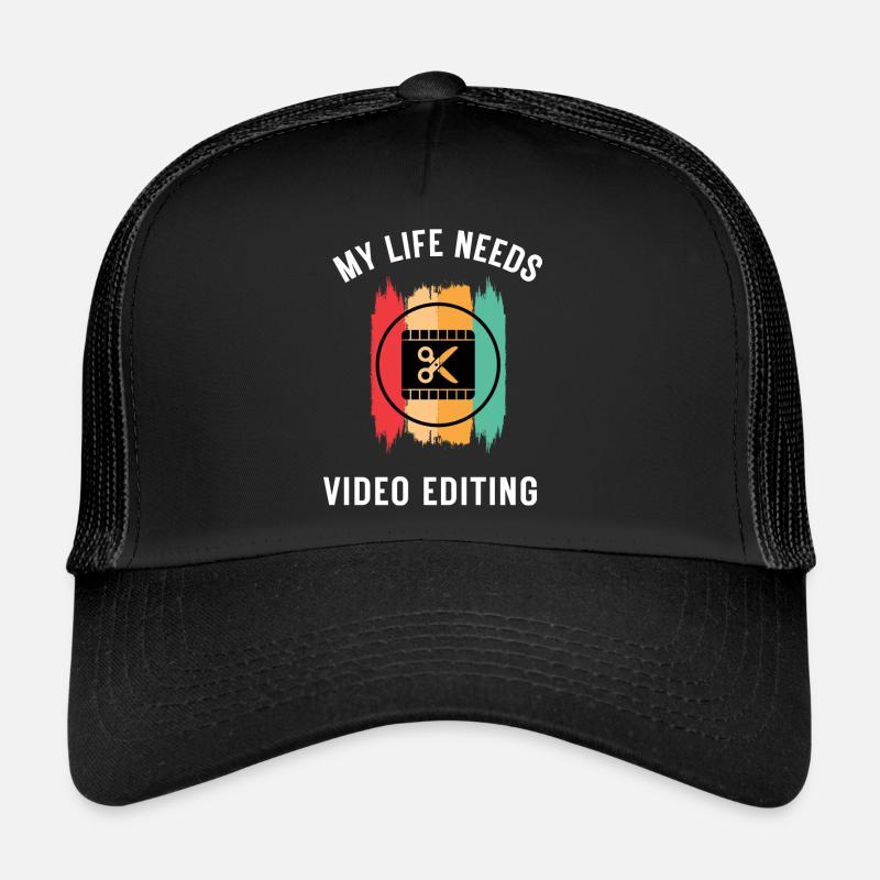 Cadeau de montage vidéo pour Cutter Casquette trucker 