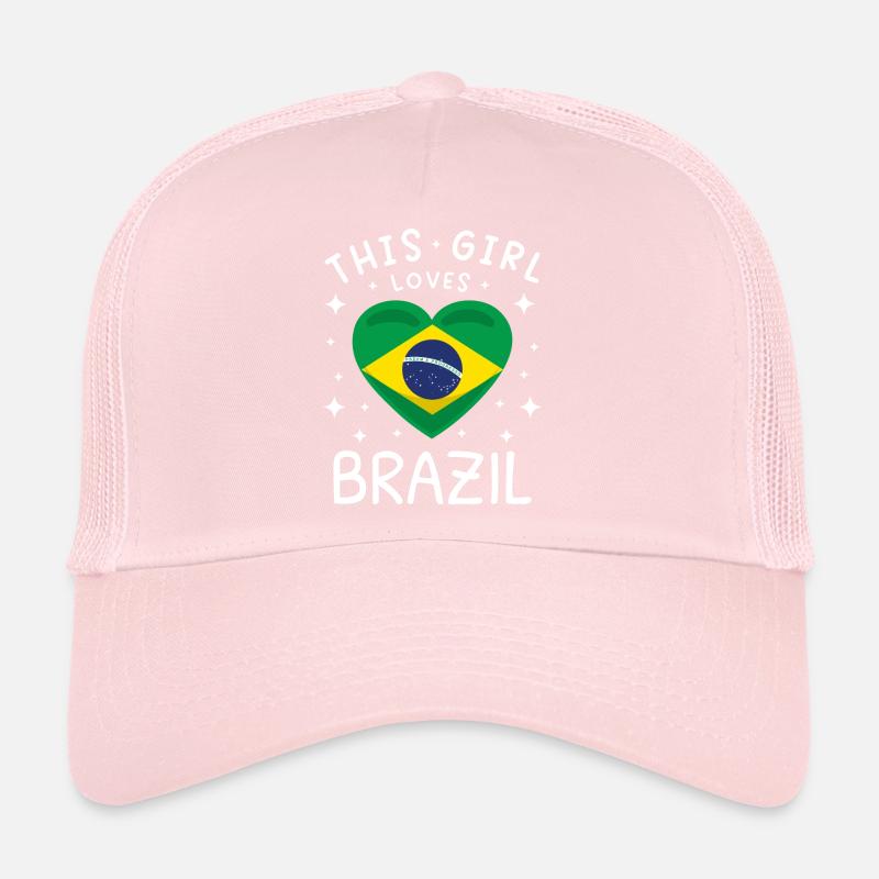 Drapeau Brésil Drapeau brésilien Amérique du Sud Casquette trucker 
