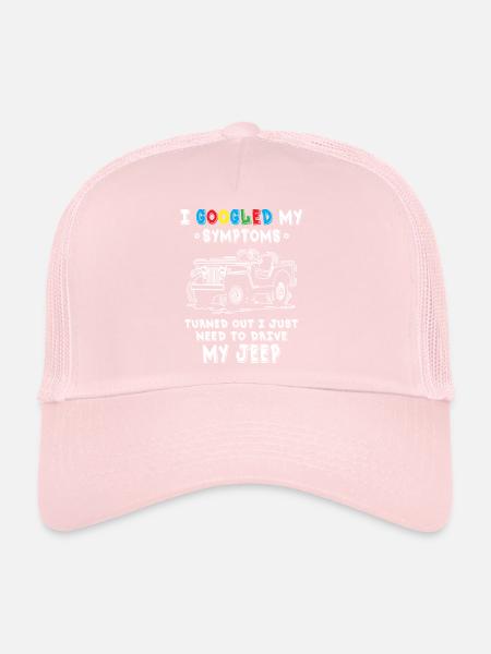 Il s’est avéré que j’avais juste besoin de conduire mes Jeeps - Casquette trucker  - rose pâle - Devant