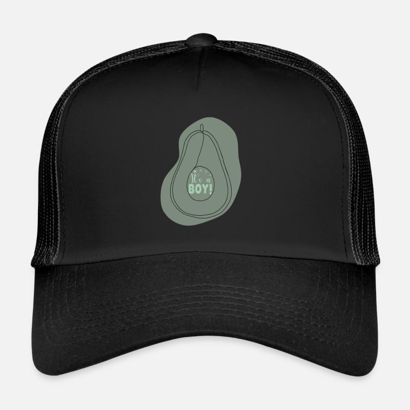 Avocado Boy - Trucker Cap - Schwarz/Schwarz