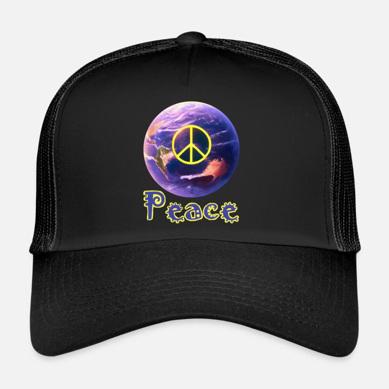 Peace Worldwide - Trucker Cap - black/black