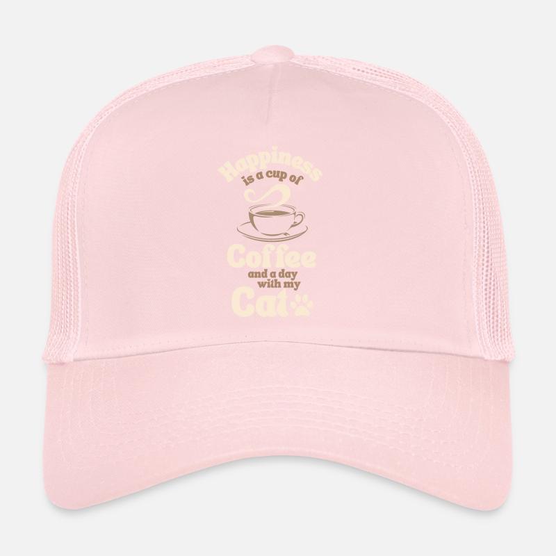 Amateur de chat de café Casquette trucker 