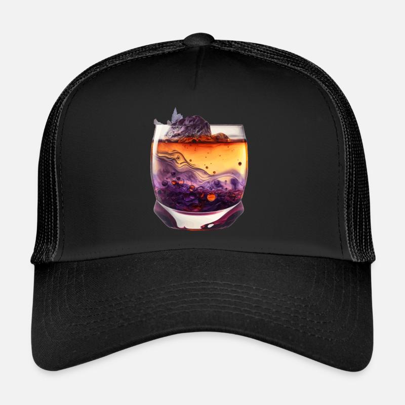 Whiskey Glas Geschenk Trucker Cap