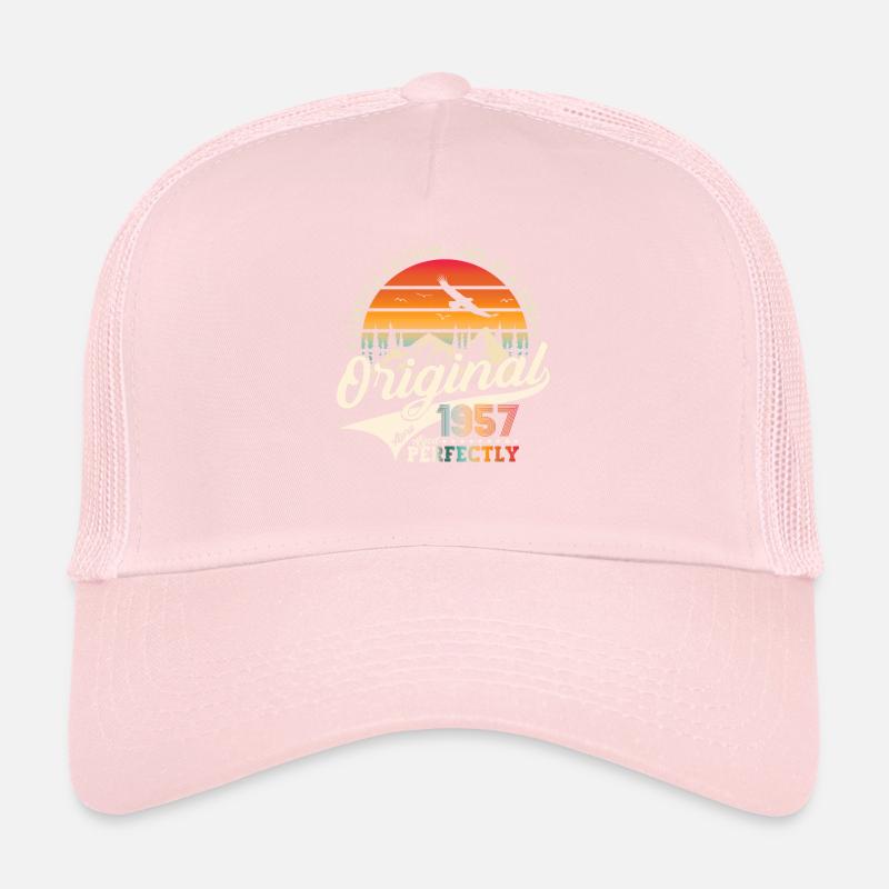 66e anniversaire Mann Original April Né en 1957 Casquette trucker 