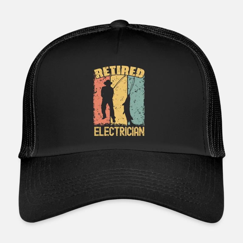 Électricien de pêche à la retraite Casquette trucker 