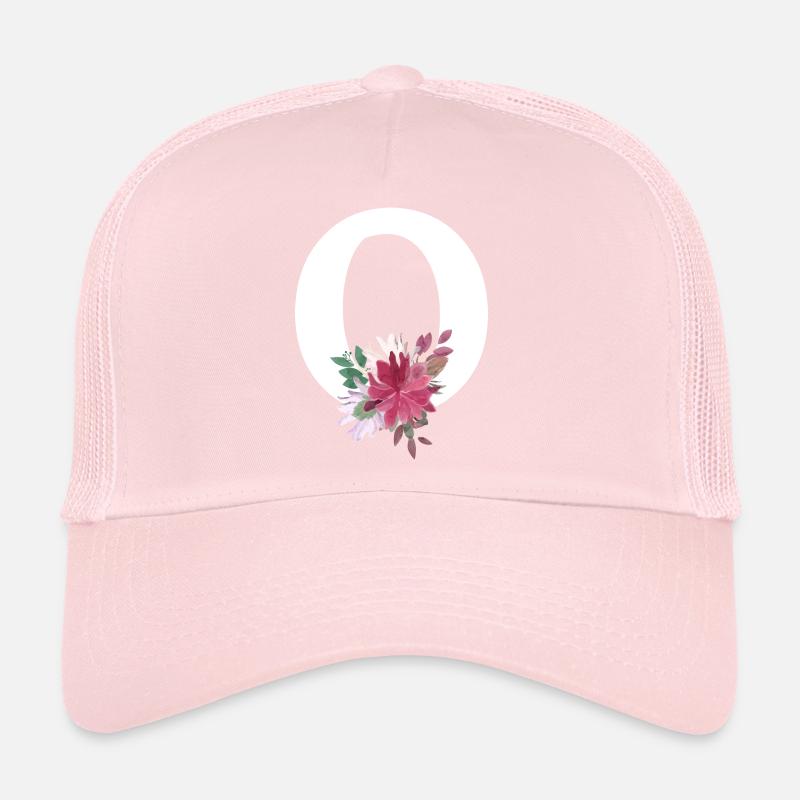 Lettre o floral Casquette trucker 