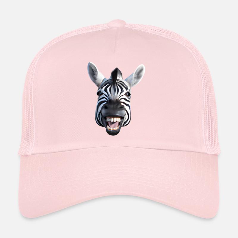Breit grinsendes Zebra Trucker Cap