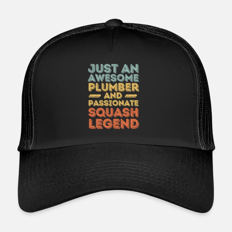 Plumber Squash legend retro Trucker Cap