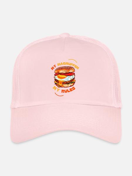 Mon McMuffin Mes règles - Casquette trucker  - rose pâle - Devant