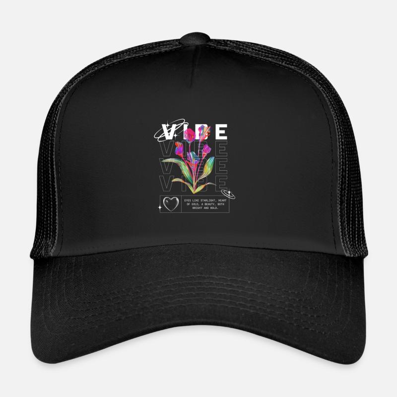 She Has A Vibe - Trucker Cap - black/black