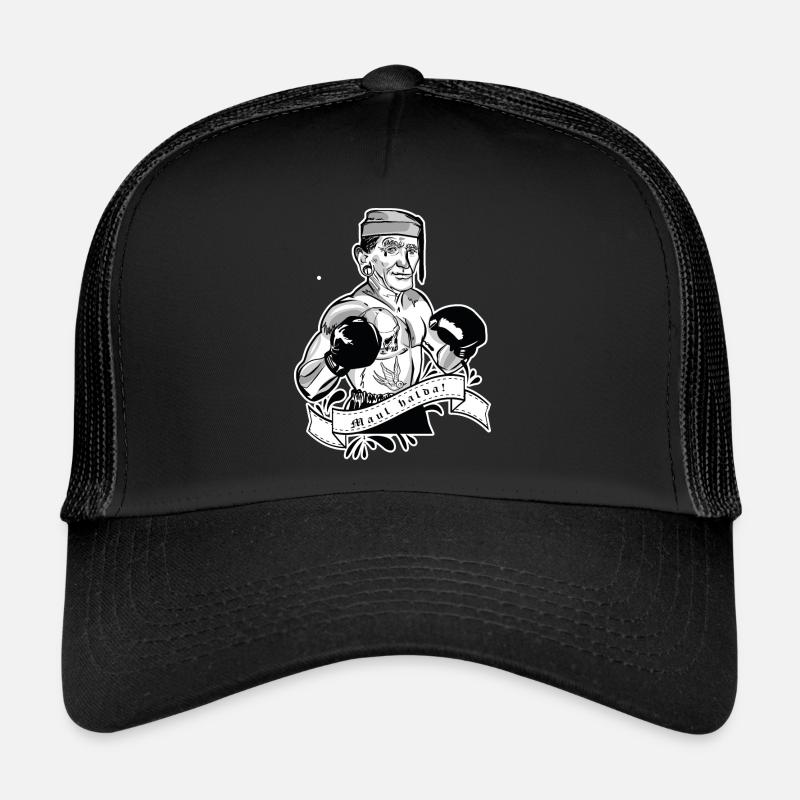 Rieser Grantler // Illustration - Trucker Cap - Schwarz/Schwarz