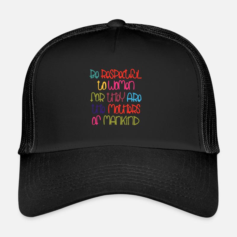 Be Respectful - Trucker Cap - black/black