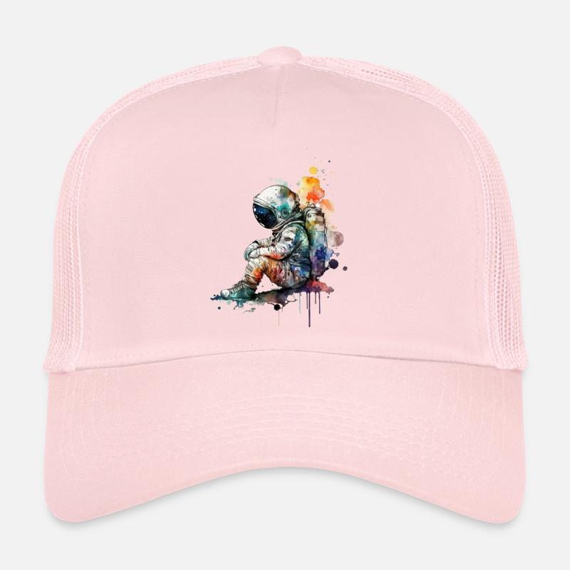 Aquarelles d’astronautes Casquette trucker 
