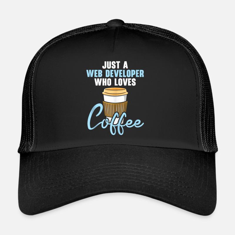 Website Development Coffee Web Developer Programme Trucker Cap