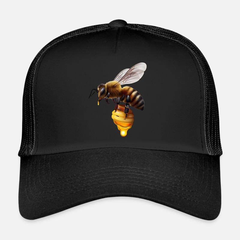 Bee with honeycomb Trucker Cap