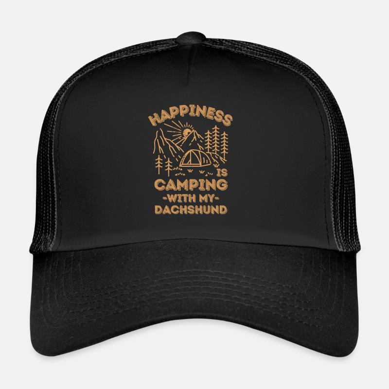 Camping mit Dackel Trucker Cap