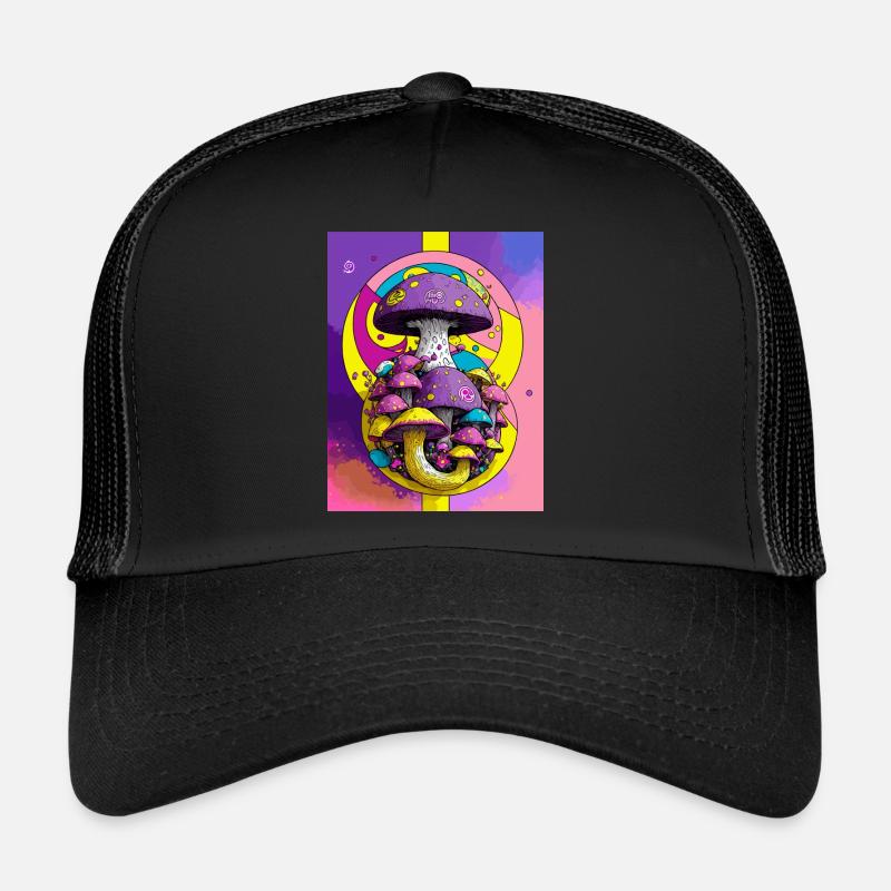 Mystic Moonlight Mushroom Casquette trucker 