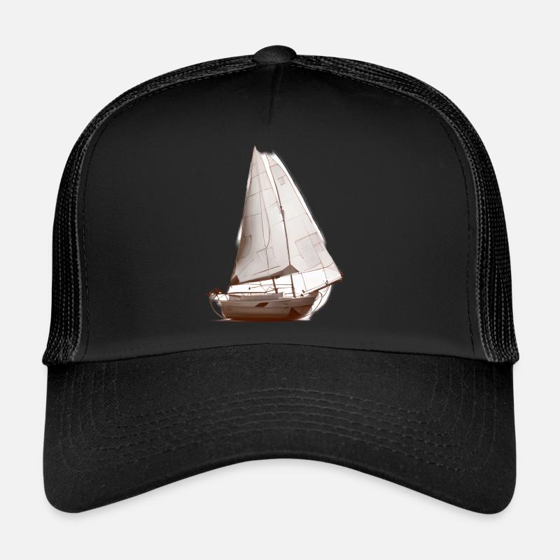 Sailing Ship Sailing Sailing Sailing Sailing Sailboat Trucker Cap