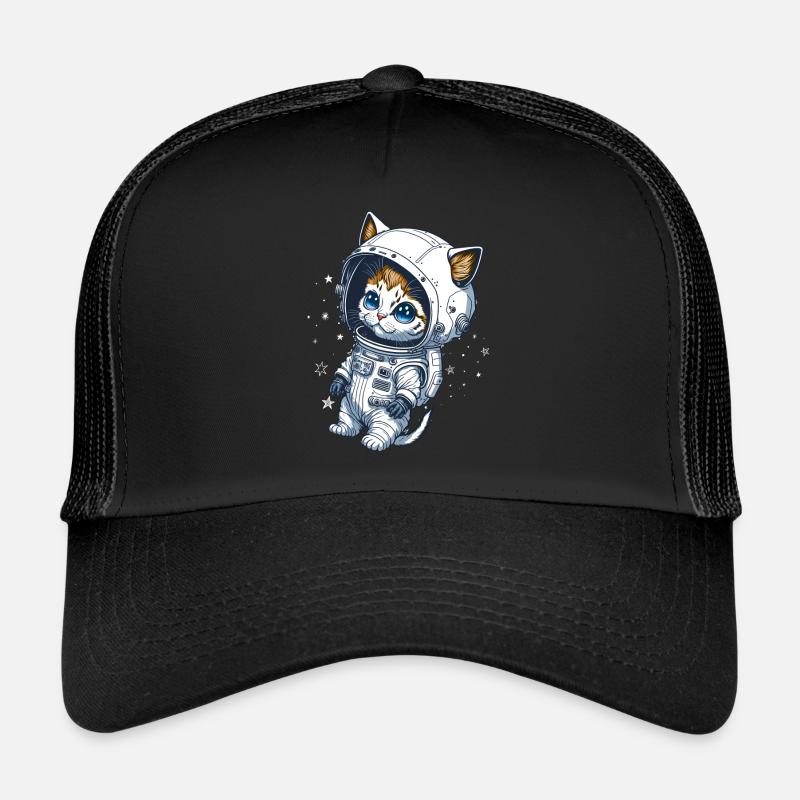 Bébé chat dans l’espace Casquette trucker 