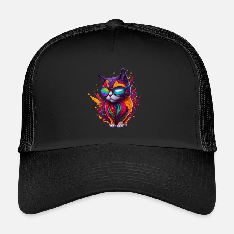 Chat 3 Casquette trucker 