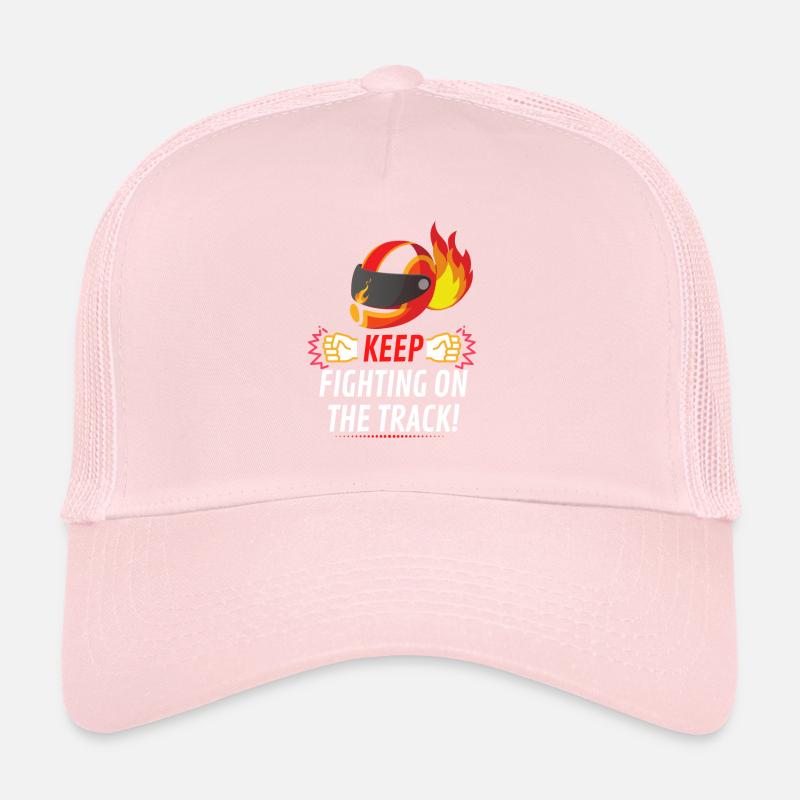 CONTINUEZ À VOUS BATTRE SUR LA PISTE Casquette trucker 