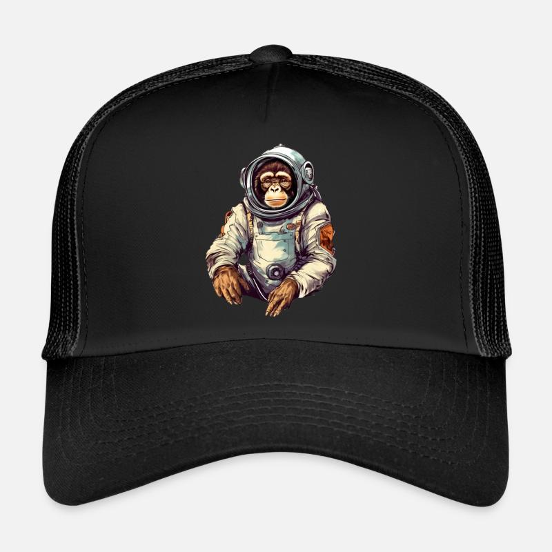 Space Monkey Retro Dessin Casquette trucker 