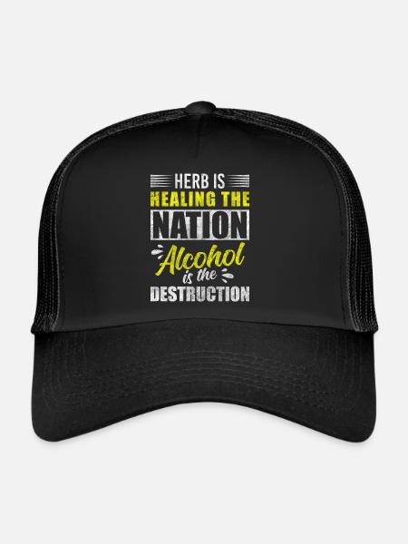 Medicinal Herbs Nature Healthy Doctor - Trucker Cap - black/black - Front