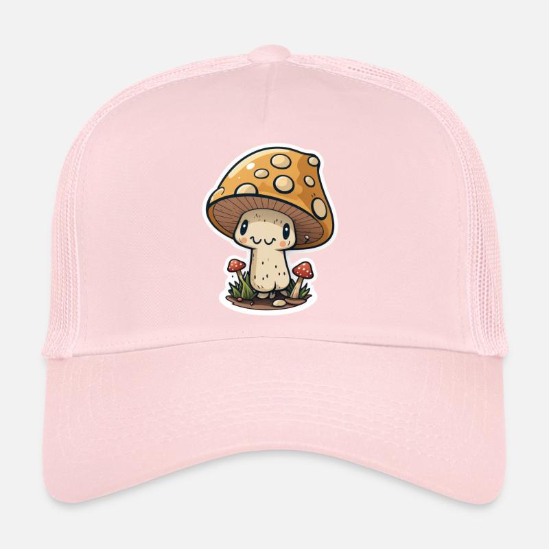 Funny cartoon mushroom Trucker Cap