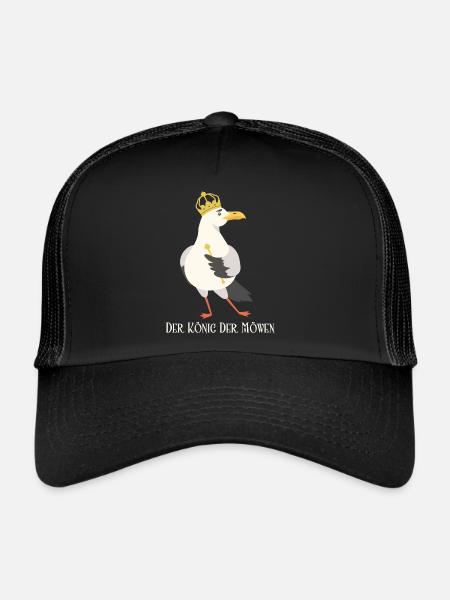 Der König Der Möwen - Trucker Cap - Schwarz/Schwarz