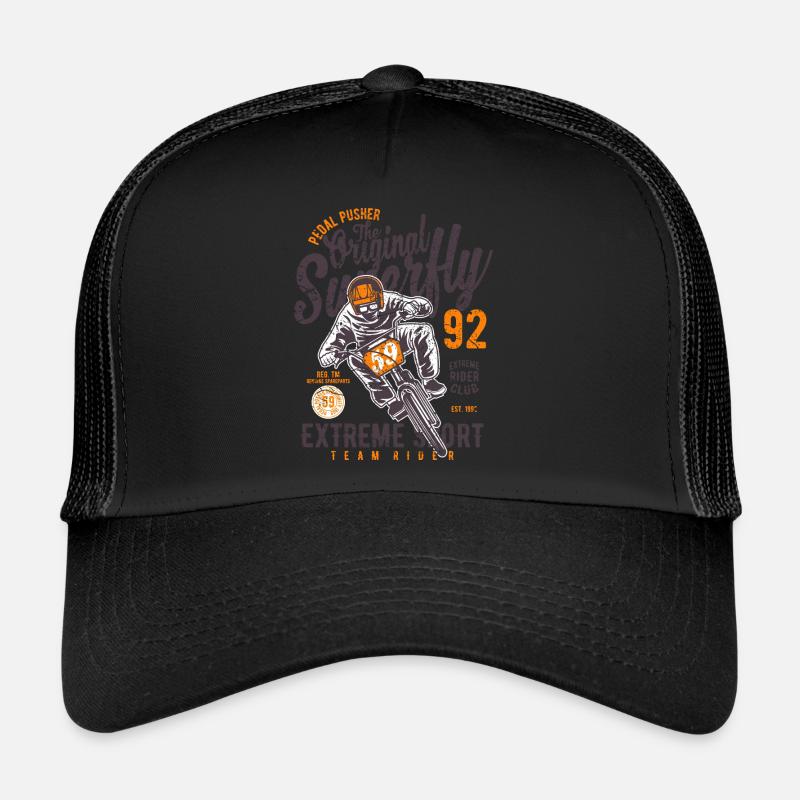 Fahrrad - Trucker Cap - Schwarz/Schwarz