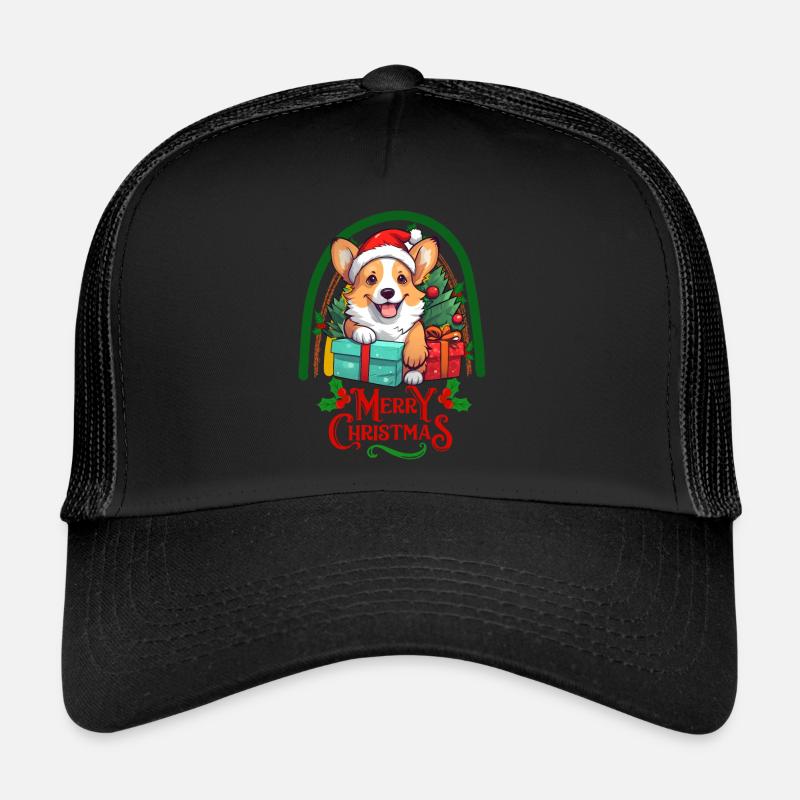 Corgi Weihnachten Trucker Cap