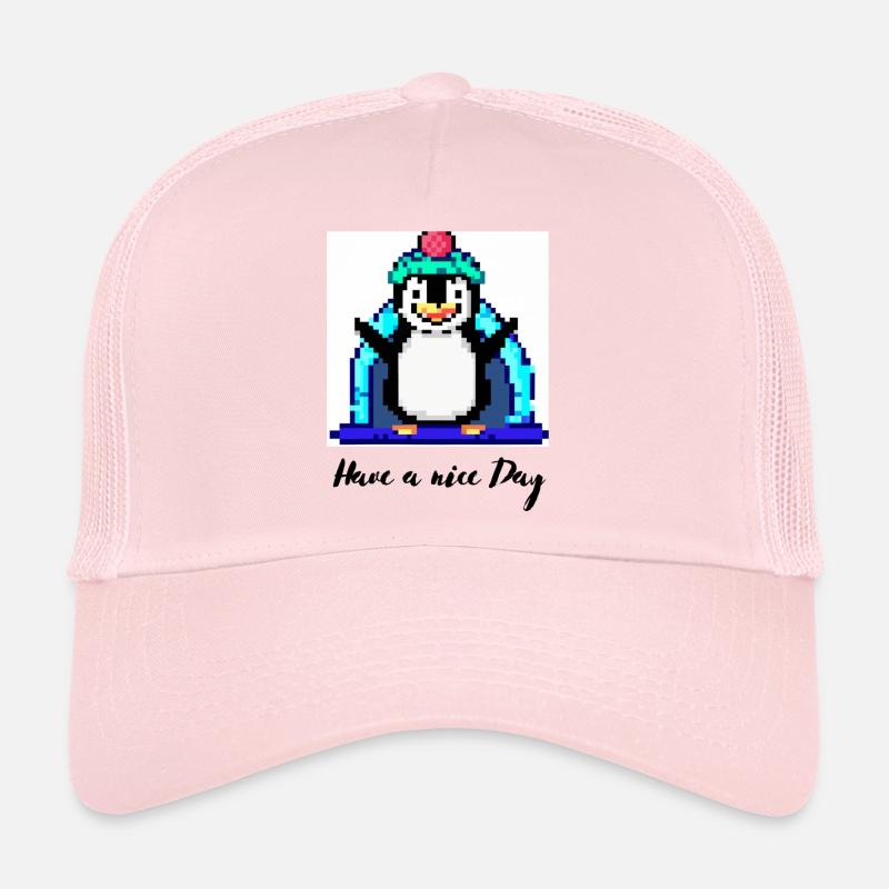 have a nice day penguin Trucker Cap