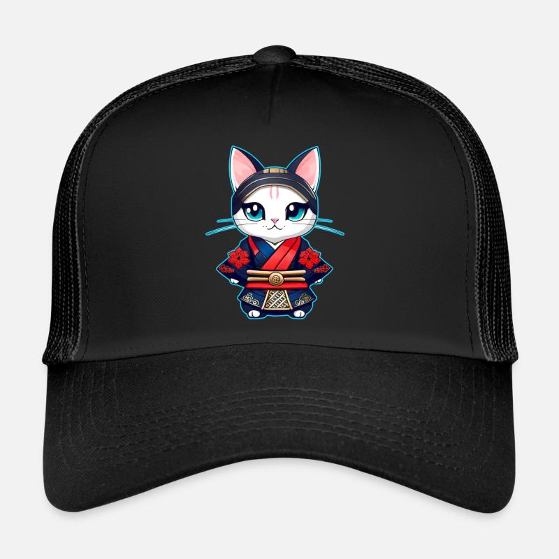 Mignon chat samouraï Casquette trucker 