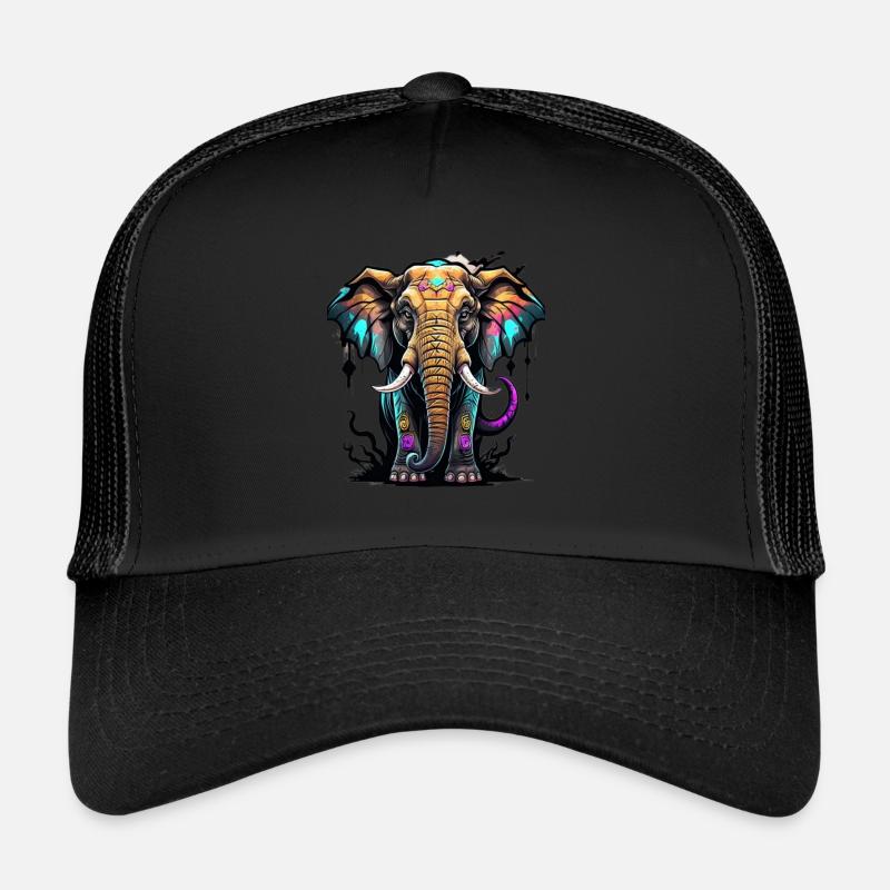 Graffiti Elefant Trucker Cap
