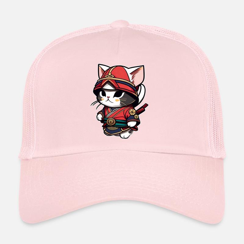 Niedliche Samurai Katze Trucker Cap