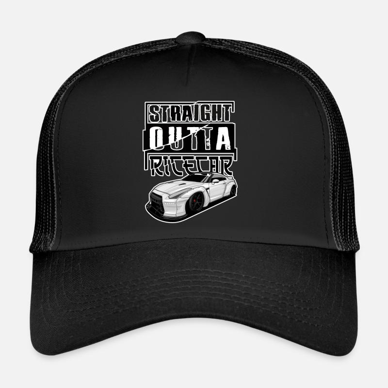 GTR Tuning Illustration - Trucker Cap - Schwarz/Schwarz