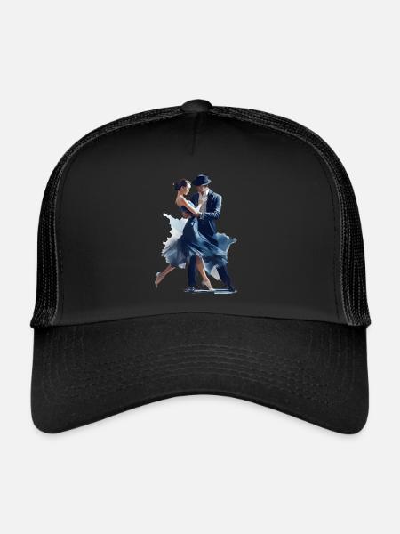 Dance sport is a creative form of expression - Trucker Cap - black/black - Front