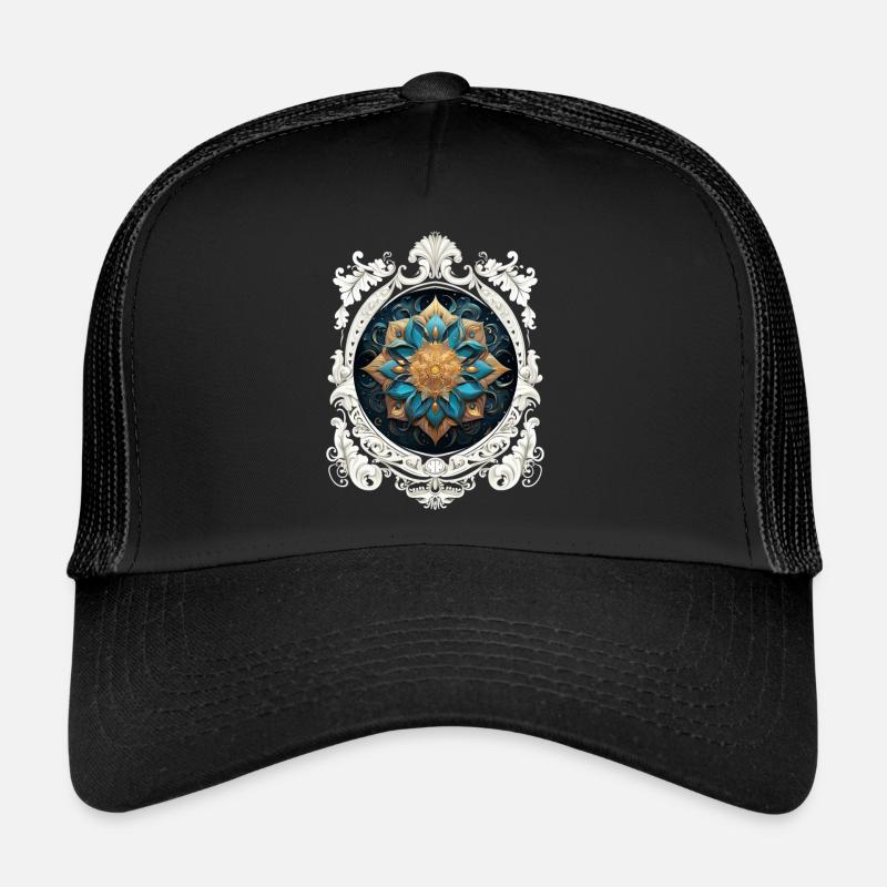 VINTAGE KOSMISCHES MANDALA. Trucker Cap
